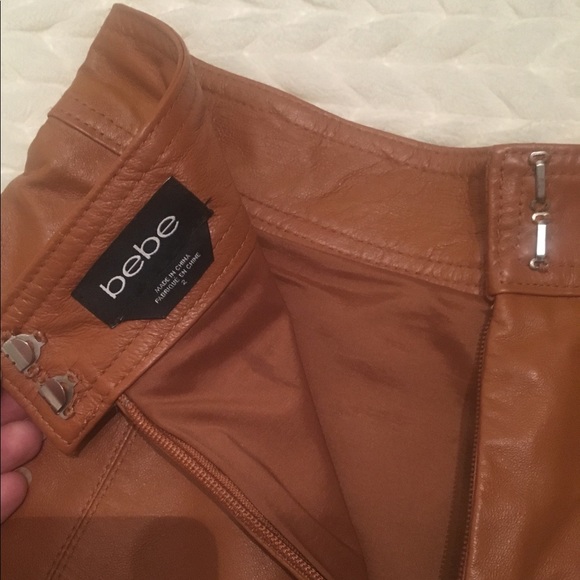 A-Line Leather Skirt - Picture 4 of 5